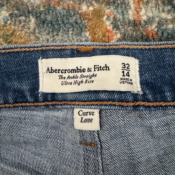 Abercrombie & Fitch ankle straight ultra high rise curve love jeans - Picture 4 of 5